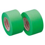 （まとめ） ヤマト メモック ロールテープ つめかえ用 25mm幅 ライム WR-25H-LI 1パック（2巻） 【×15セット】