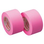 （まとめ） ヤマト メモック ロールテープ つめかえ用 25mm幅 ローズ WR-25H-RO 1パック（2巻） 【×15セット】