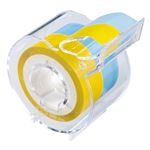 （まとめ） ヤマト メモック ロールテープ フィルムタイプ カッター付 15mm幅 イエロー＆パールブルー RF-15CH-6F 1個 【×10セット】