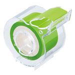 （まとめ） ヤマト メモック ロールテープ フィルムタイプ カッター付 25mm幅 フレッシュグリーン RF-25CH-10 1個 【×10セット】