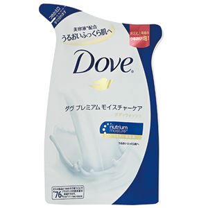 （まとめ） ユニリーバ ダヴ ボディウォッシュ プレミアム モイスチャーケア 詰替用 380g 1個 【×10セット】