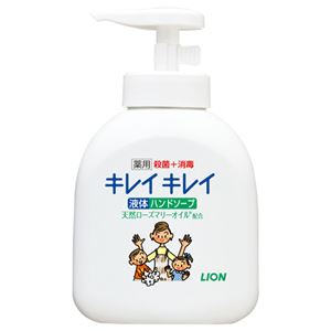 （まとめ） ライオン キレイキレイ 薬用ハンドソープ 本体 250ml 1個 【×10セット】