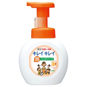 （まとめ） ライオン キレイキレイ 薬用泡ハンドソープ オレンジミックスの香り 本体 250ml 1個 【×10セット】