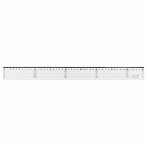 （まとめ） ライオン事務器 アクリル直線定規 45cm A-15 1本 【×10セット】