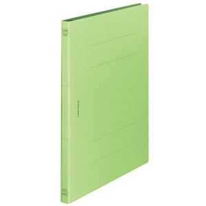 （まとめ） ライオン事務器 フラットファイル（環境） 樹脂押え具 A4タテ 150枚収容 背幅18mm 緑 A-519KA4S 1セット（10冊） 【×5セット】