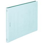 （まとめ） ライオン事務器 フラットファイル（環境） 樹脂押え具 A4ヨコ 150枚収容 背幅18mm 水 A-518KA4E 1セット（10冊） 【×5セット】