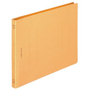 （まとめ） ライオン事務器 フラットファイル（環境） 樹脂押え具 B5ヨコ 150枚収容 背幅18mm 黄 A-527KB5E 1セット（10冊） 【×5セット】