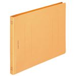 （まとめ） ライオン事務器 フラットファイル（環境） 樹脂押え具 B5ヨコ 150枚収容 背幅18mm 黄 A-527KB5E 1セット（10冊） 【×5セット】