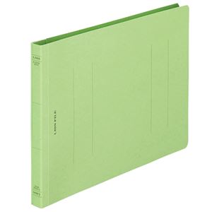 （まとめ） ライオン事務器 フラットファイル（環境） 樹脂押え具 B5ヨコ 150枚収容 背幅18mm 緑 A-529KB5E 1セット（10冊） 【×5セット】
