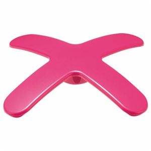 （まとめ） ライオン事務器 マグネットバー ペケピタ クロスバータイプ 幅86×奥行86×高さ12mm ローズピンク MB86X-1P 1個 【×20セット】