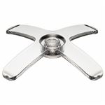 （まとめ） ライオン事務器 マグネットバー ペケピタ クロスバータイプ 幅86×奥行86×高さ12mm 透明 MB86X-1P 1個 【×20セット】