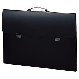 （まとめ） リヒトラブ ポートフォリオ・ナスカフレックス A2 黒 F-914 1個 【×2セット】