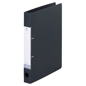 （まとめ） リヒトラブ リクエスト D型リングファイル A4タテ 2穴 230枚収容 背幅34mm 黒 G2220-24 1冊 【×15セット】