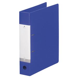 （まとめ） リヒトラブ リクエスト D型リングファイル A4タテ 2穴 450枚収容 背幅56mm 青 G2240-8 1冊 【×10セット】