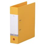 （まとめ） リヒトラブ リクエスト D型リングファイル A4タテ 2穴 650枚収容 背幅74mm 黄 G2280-5 1冊 【×10セット】