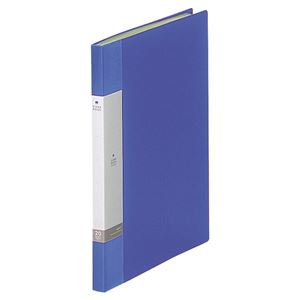 （まとめ） リヒトラブ リクエスト クリヤーブック（クリアブック） A4タテ 20ポケット 背幅16mm 青 G3201-8 1冊 【×20セット】
