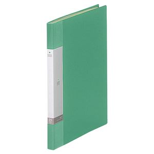 （まとめ） リヒトラブ リクエスト クリヤーブック（クリアブック） A4タテ 20ポケット 背幅16mm 緑 G3201-7 1冊 【×20セット】