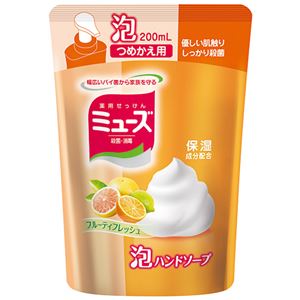 （まとめ） レキットベンキーザー・ジャパン ミューズ 泡ハンドソープ フルーティフレッシュ つめかえ用 200ml 1個 【×10セット】