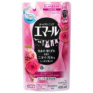 （まとめ） 花王 エマール アロマティックブーケの香り つめかえ用 400ml 1個 【×15セット】