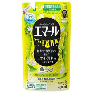 （まとめ） 花王 エマール リフレッシュグリーンの香り つめかえ用 400ml 1個 【×15セット】