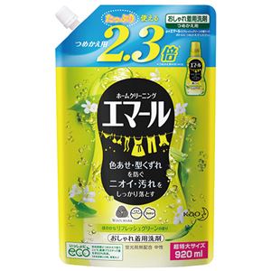 （まとめ） 花王 エマール リフレッシュグリーンの香り つめかえ用 920ml 1個 【×5セット】