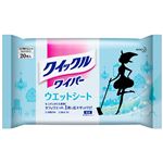（まとめ） 花王 クイックルワイパー ウエットシート 1パック（20枚） 【×5セット】