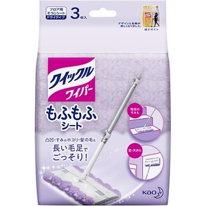 （まとめ） 花王 クイックルワイパー ふわふわキャッチャーシート 1パック（3枚） 【×15セット】
