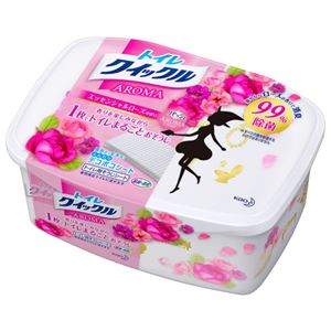（まとめ） 花王 トイレクイックルアロマ エッセンシャルローズの香り 本体 1箱（10枚） 【×10セット】