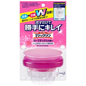 （まとめ） 花王 トイレマジックリン 流すだけで勝手にキレイ ローズせっけんの香り 本体 80g 1個 【×5セット】