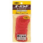（まとめ） 共和 オーバンドパックカラー #16 内径38mm 赤 GG-400-RD 1パック（100本） 【×30セット】