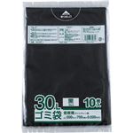 （まとめ） 阪和興業 ゴミ袋 黒 30L HK-081 1パック（10枚） 【×60セット】