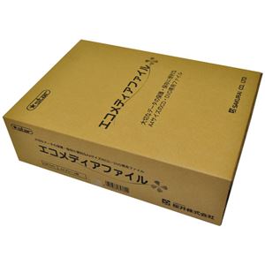 （まとめ） 桜井 エコメディアファイル スリムA4 6穴 グレー EMFA4GS 1パック（5冊） 【×4セット】