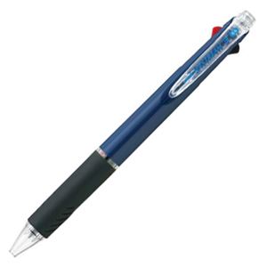 （まとめ） 三菱鉛筆 3色ボールペン ジェットストリーム 0.5mm （軸色 ネイビー） SXE340005.9 1本 【×15セット】