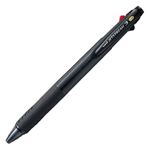 （まとめ） 三菱鉛筆 3色ボールペン ジェットストリーム3 0.38mm 軸色（透明黒） SXE340038T.24 1本 【×15セット】
