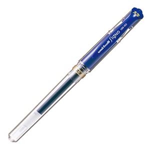 （まとめ） 三菱鉛筆 ゲルインクボールペン ユニボール シグノ 太字 1.0mm 青 UM153.33 1本 【×40セット】