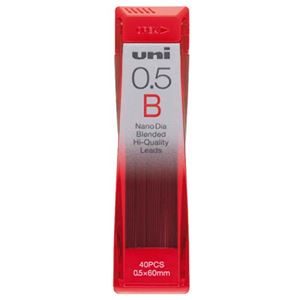 （まとめ） 三菱鉛筆 シャープ SHARP替芯 ユニ ナノダイヤ 0.5mm B U05202NDB 1個（40本） 【×30セット】