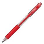 （まとめ） 三菱鉛筆 油性ボールペン VERY楽ノック 細字 0.7mm 赤 SN10007.15 1本 【×60セット】