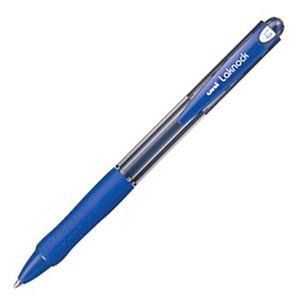 （まとめ） 三菱鉛筆 油性ボールペン VERY楽ノック 太字 1.0mm 青 SN10010.33 1本 【×60セット】