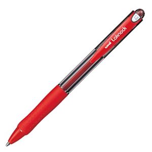 （まとめ） 三菱鉛筆 油性ボールペン VERY楽ノック 太字 1.0mm 赤 SN10010.15 1本 【×60セット】