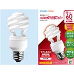 （まとめ） 三菱電機オスラム 電球型蛍光ランプ スパイラルピカファン D15形 60W形 E26口金 電球色 EFD15EL／12・HSL 1個 【×10セット】