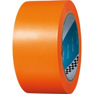 （まとめ） 寺岡製作所 ラインテープ No.340 50mm×20m オレンジ NO.340-50X20オレンジ 1巻 【×2セット】