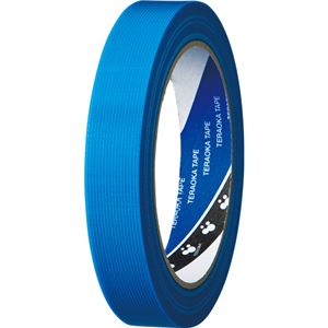 （まとめ） 寺岡製作所 貼ってはがせるP-カットテープ 18mm×25m 青 4142-18アオ 1巻 【×20セット】