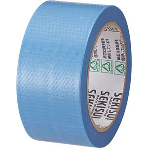（まとめ） 積水化学 透明クロステープ No.781 50mm×25m 青 N78SB03 1巻 【×15セット】