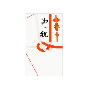 （まとめ） 赤城 紅白7本 御祝金封 K163 1パック（5枚） 【×10セット】