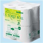 （まとめ） 太洋紙業 トイレットペーパー ES シングル 芯あり 90m ES90M 1パック（8ロール） 【×10セット】