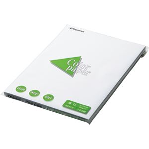 （まとめ） 長門屋商店 Color Paper B5 厚口 白 ナ-4301 1冊（100枚） 【×10セット】