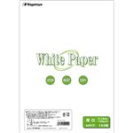 （まとめ） 長門屋商店 ホワイトペーパー A4 厚口 90kg ナ-012 1冊（100枚） 【×5セット】