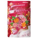 （まとめ） 日清紡ペーパープロダクツ アロマフィールハッピー ダブル 芯あり 25m 1パック（12ロール） 【×5セット】
