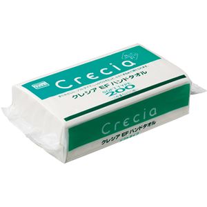 （まとめ） 日本製紙クレシア クレシア EFハンドタオル ソフトタイプ 200組 1パック 【×40セット】