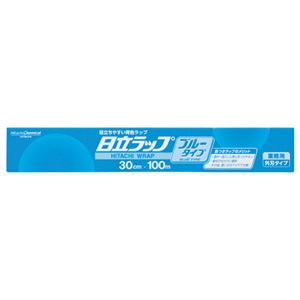 （まとめ） 日立化成 日立ラップ ブルータイプ 30cm×100m 1本 【×10セット】